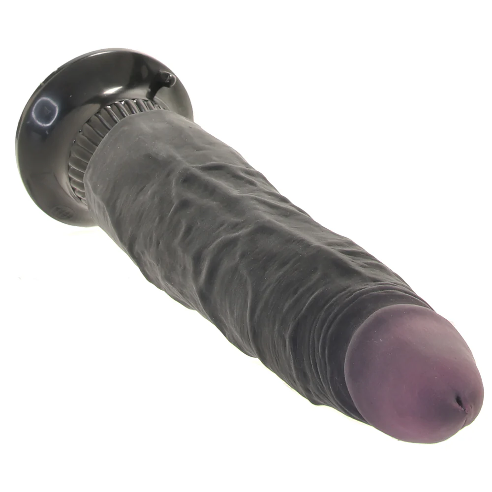 Real Feel Deluxe 7 Inch Vibrating Wall Banger Dildo in Blac - Image 2