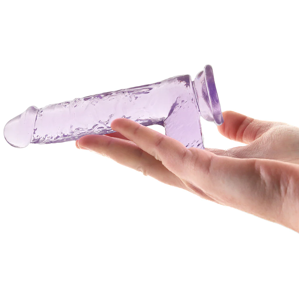 RealRock 5 Inch Realistic Ballsy Dildo in Purple - Image 4