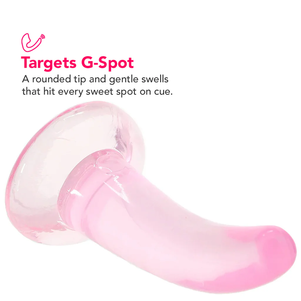 RealRock 5 Inch Slim Dildo in Pink - Image 2