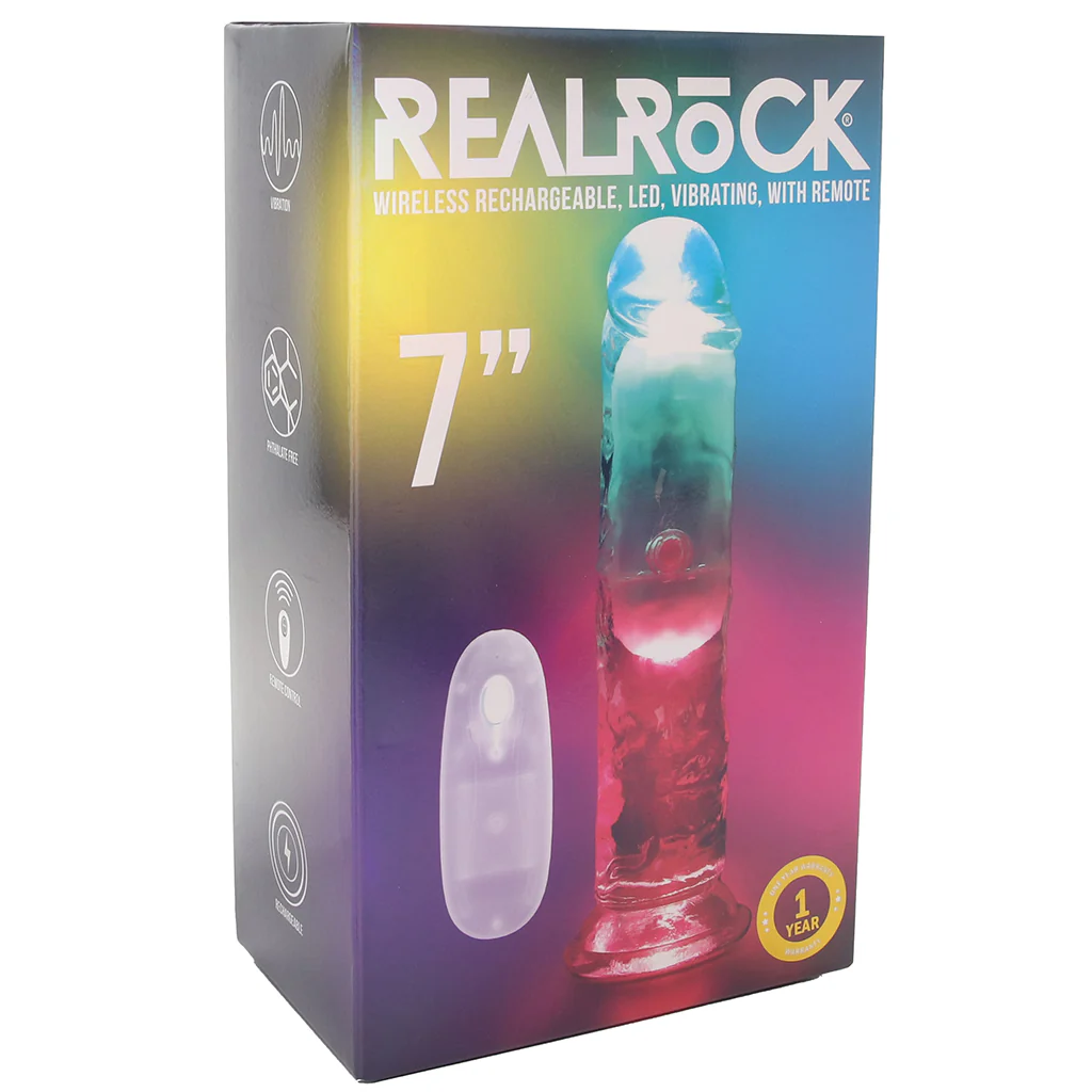 RealRock 7 Inch Light Up Vibrating Dildo - Image 9