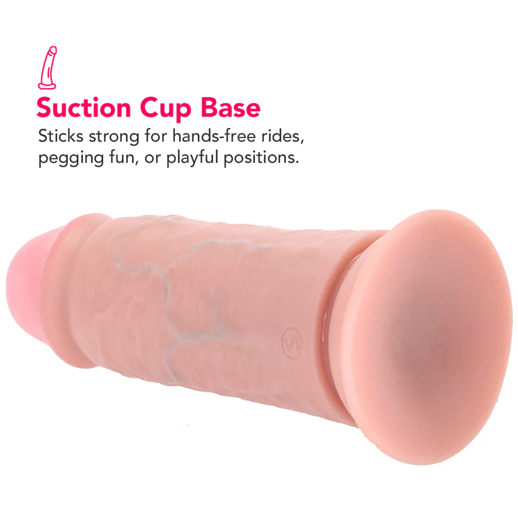 RealRock 8 Inch Extra Thick Dildo in Light - Image 5