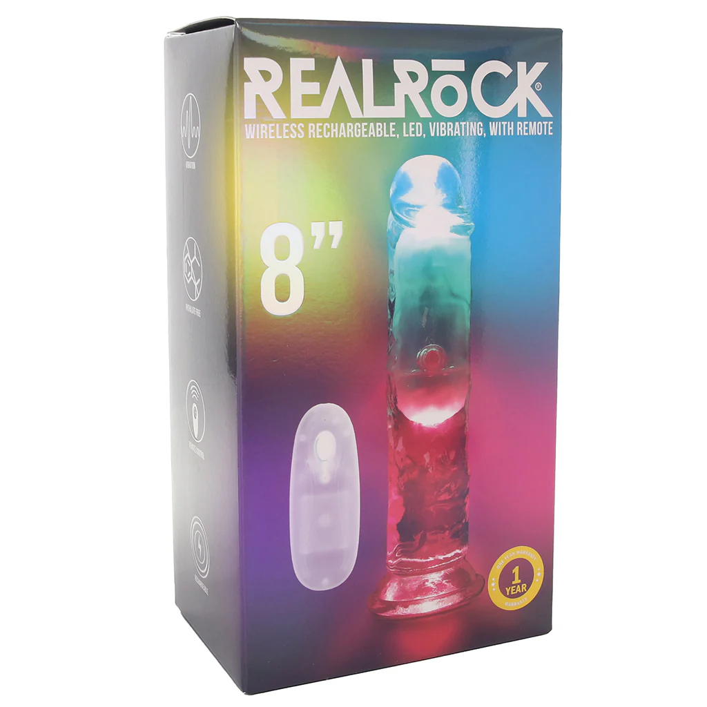 RealRock 8 Inch Light Up Vibrating Dildo - Image 9