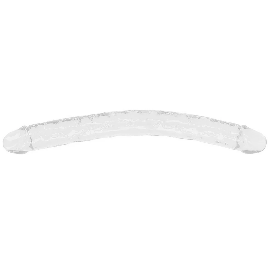 RealRock Crystal Jelly 18 Inch Double Dildo in Clear - Image 8