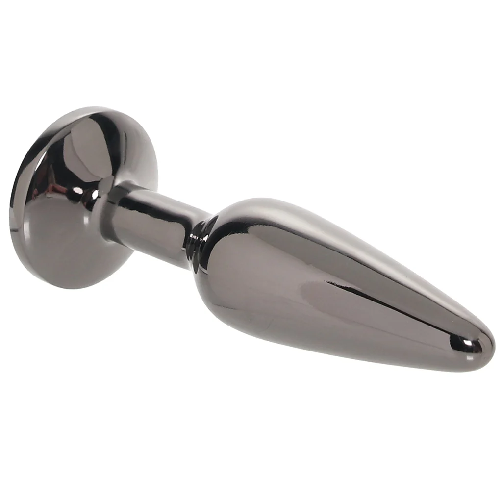 Rear Assets Medium Tapered Butt Plug in Gunmetal - Image 2
