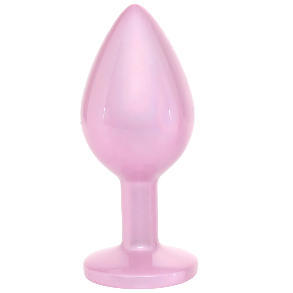 Rear Assets Pink Metal Butt Plug in Medium - Image 3