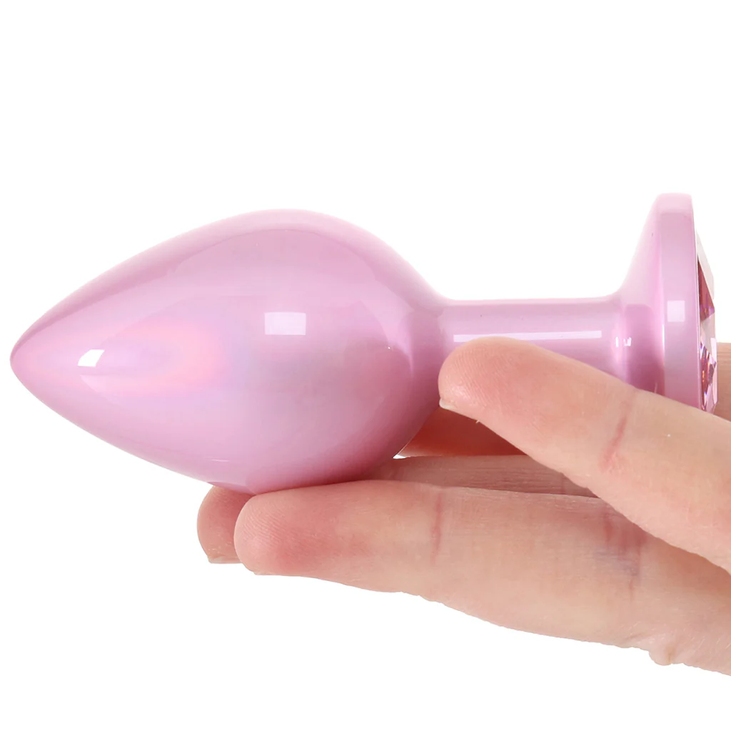 Rear Assets Pink Metal Butt Plug in Medium - Image 4