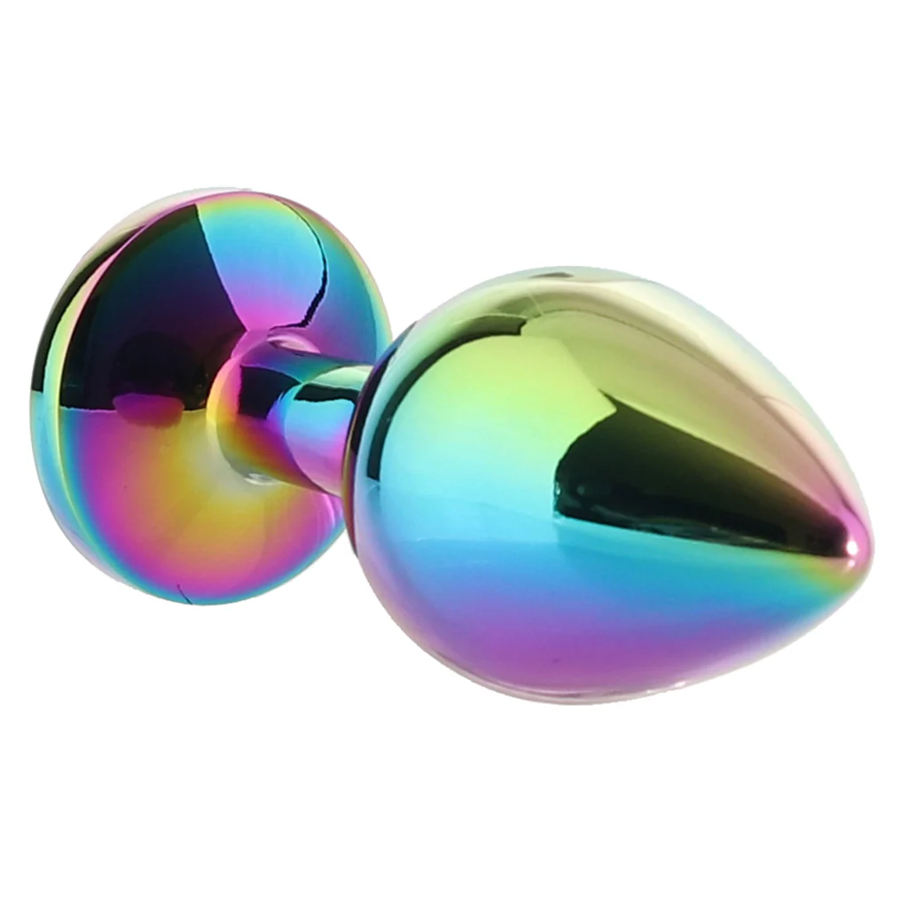 Rear Assets Round Gem Metal Plug Kit in Rainbow - Image 2