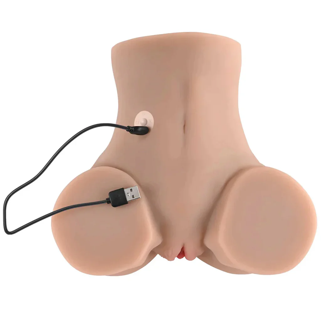 Rear Beauty Sucking & Vibrating Masturbator in Light - Image 5