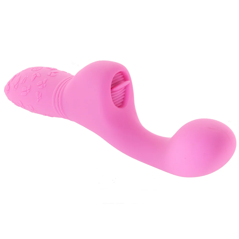 Rechargeable Butterfly Kiss Flicker Vibrator in Pink - Image 2