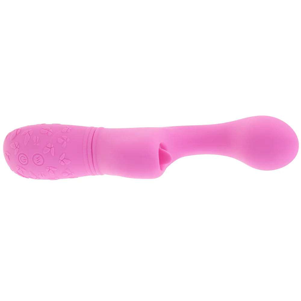 Rechargeable Butterfly Kiss Flicker Vibrator in Pink - Image 5