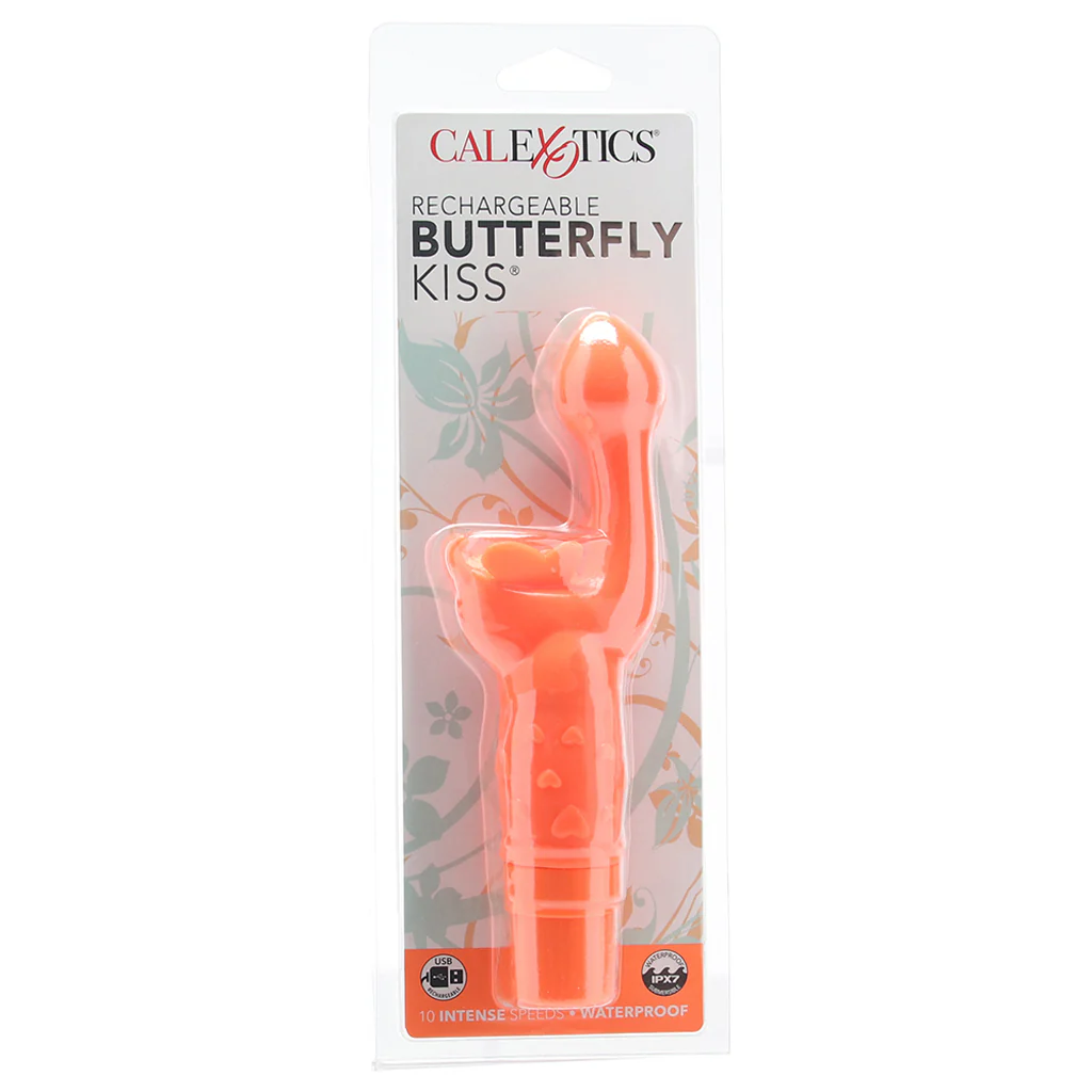 Rechargeable Butterfly Kiss Vibe in Orange - Image 6