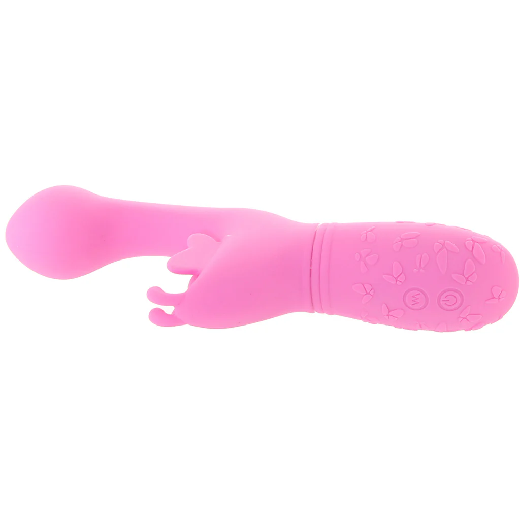 Rechargeable Butterfly Kiss Vibrator in Pink - Image 5