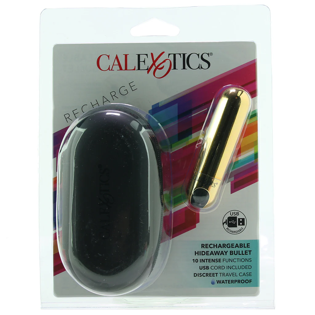 Rechargeable Hideaway Bullet Vibe in Gold - Image 6