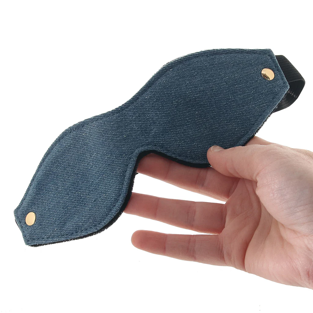 Ride 'Em Denim Eye Mask - Image 4