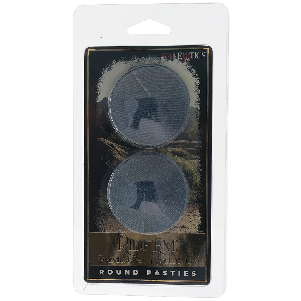 Ride 'Em Denim Round Pasties - Image 6