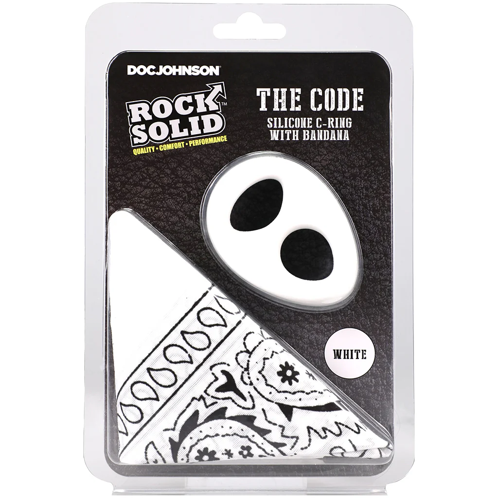 Rock Solid The Code C-Ring and Bandana Set in White - Image 9