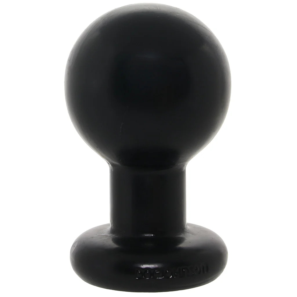 The Classic Large Round Butt Plug in Black