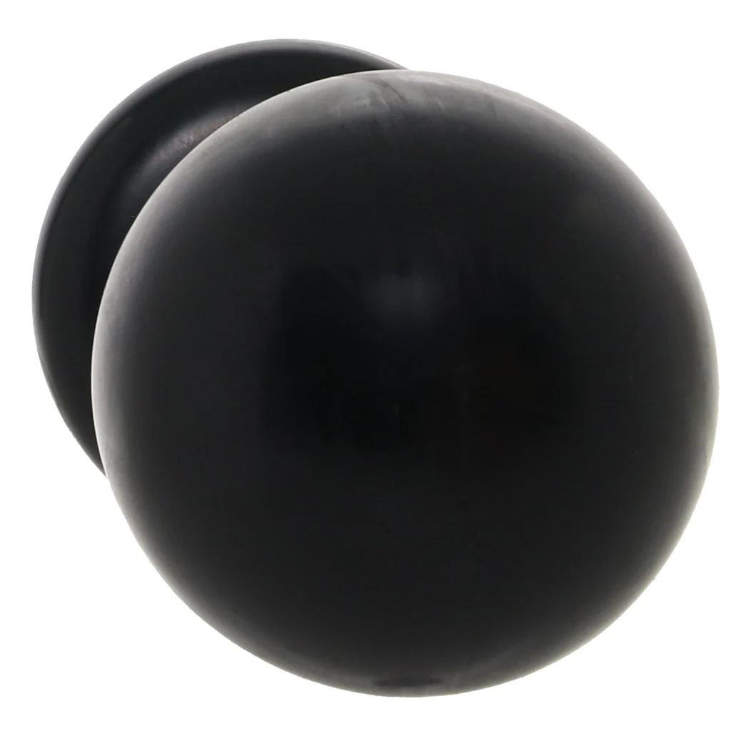 The Classic Large Round Butt Plug in Black - Image 2