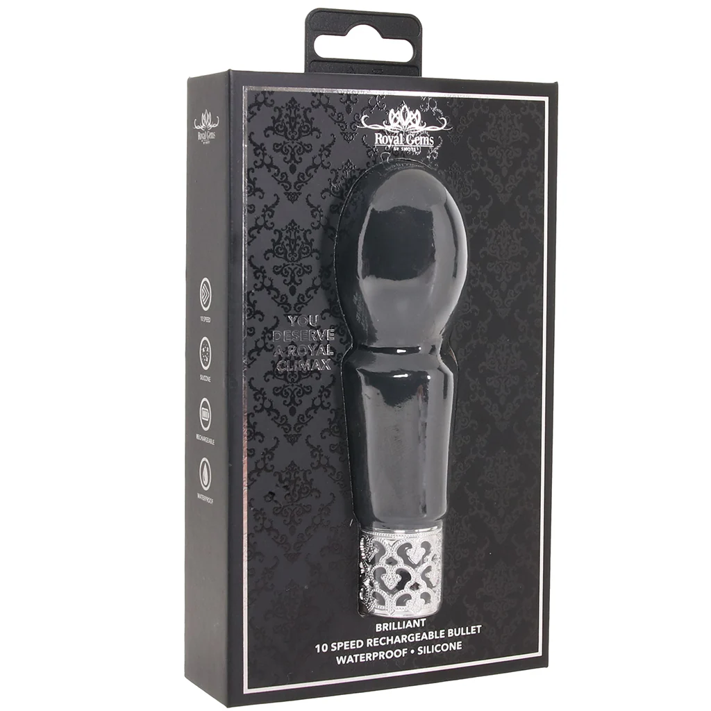 Royal Gems Brilliant Bullet Vibe in Black - Image 9