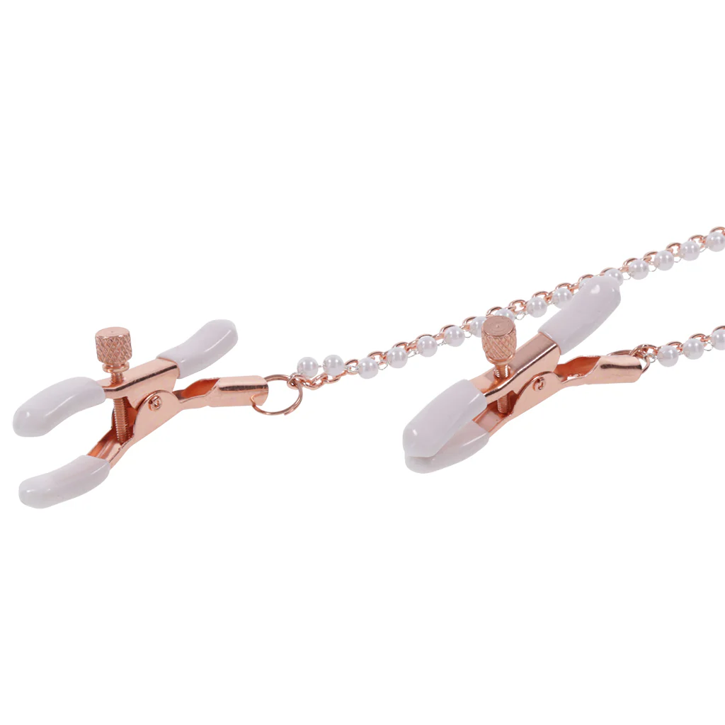 S&M Peaches 'n CreaMe Collar with Nipple Clamps - Image 2