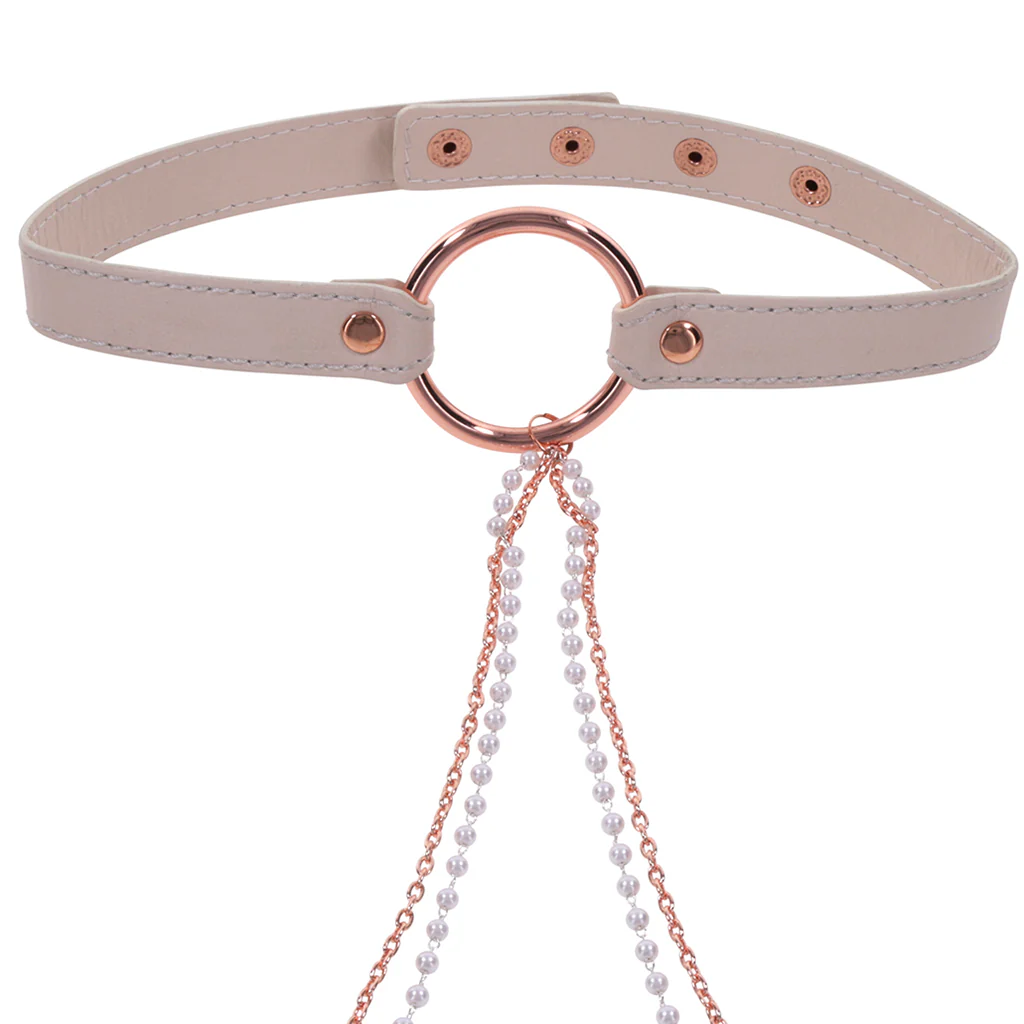 S&M Peaches 'n CreaMe Collar with Nipple Clamps - Image 6