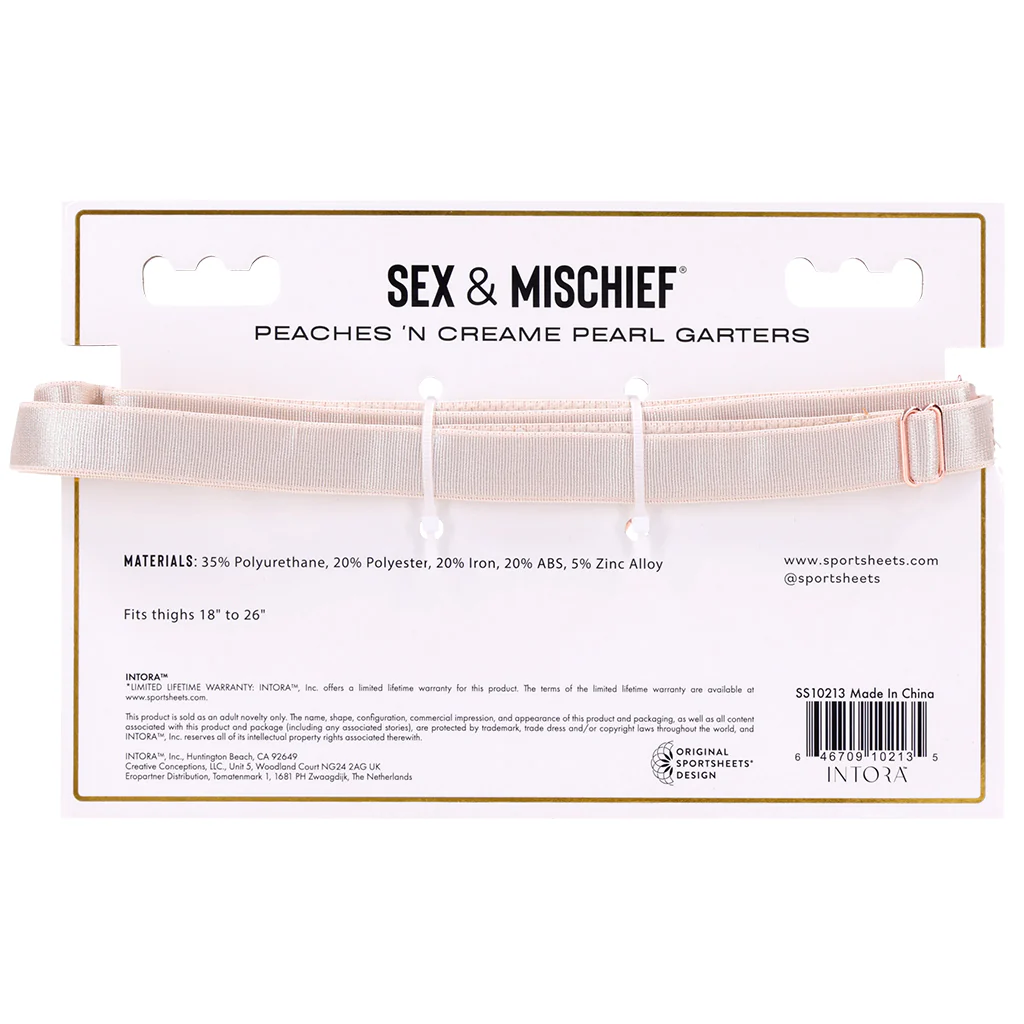 S&M Peaches 'n CreaMe Pearl Garters - Image 8