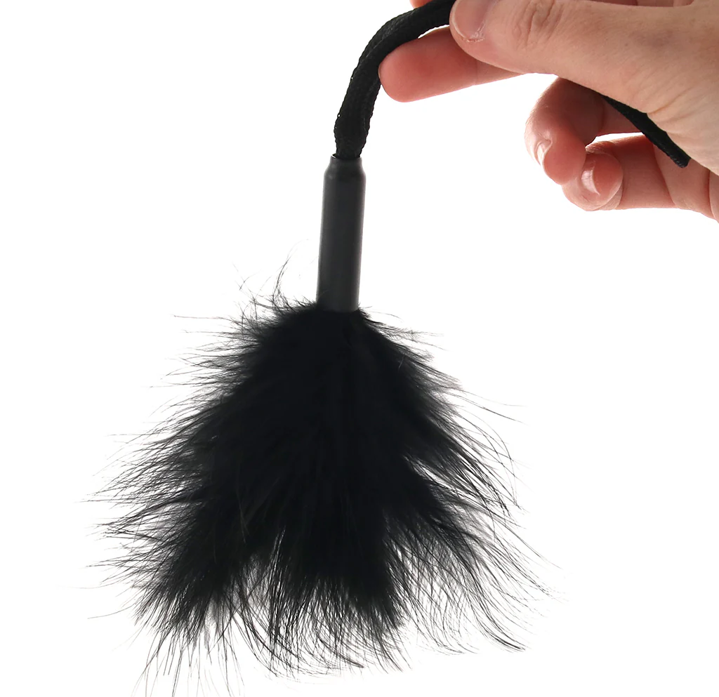 S&M Peaches 'n CreaMe Wrist Feather Ticker in Black - Image 3