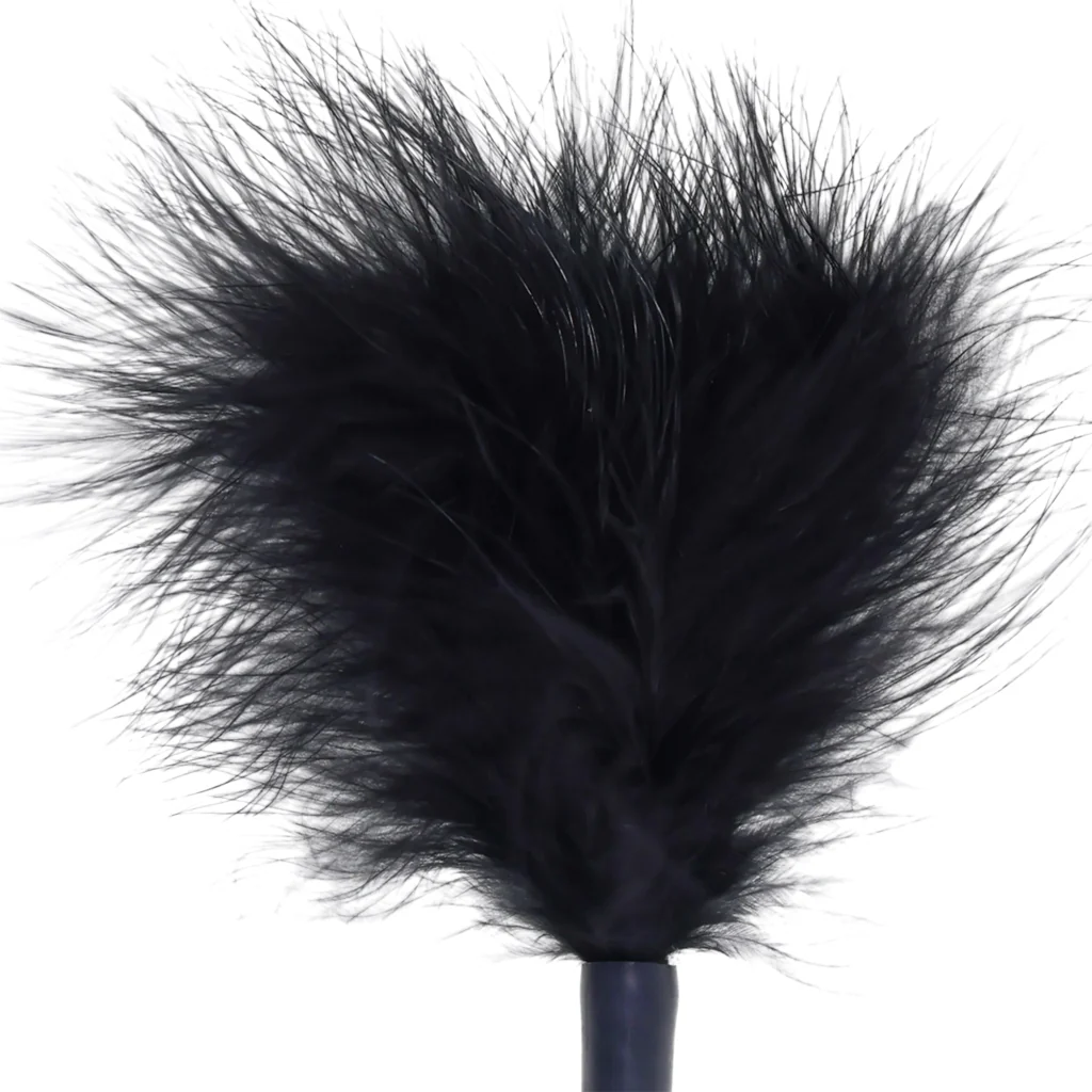 S&M Peaches 'n CreaMe Wrist Feather Ticker in Black - Image 6