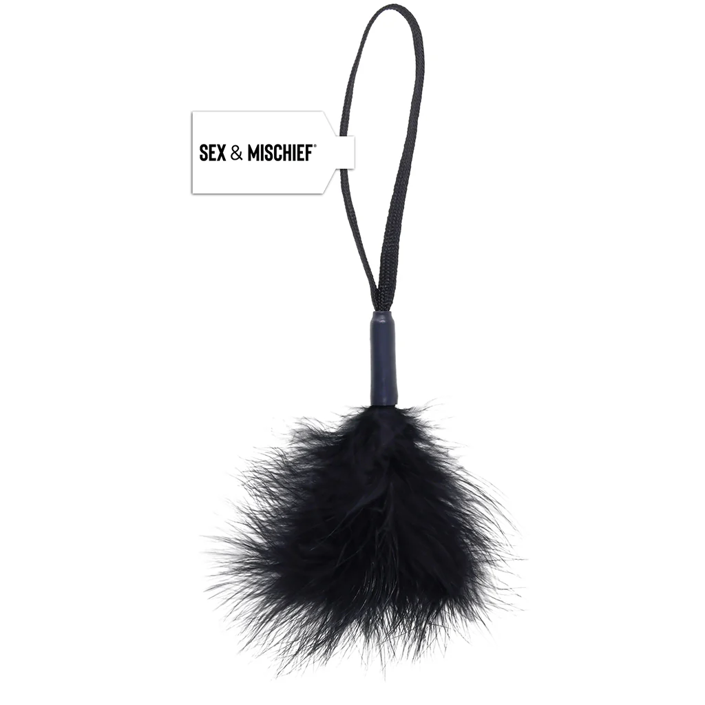 S&M Peaches 'n CreaMe Wrist Feather Ticker in Black - Image 9