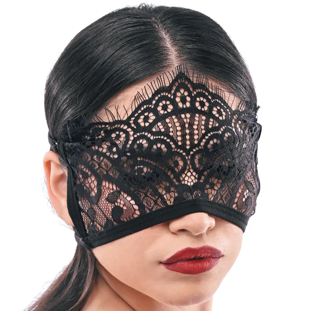 S&M Veiled Vision Lace Blindfold - Image 8