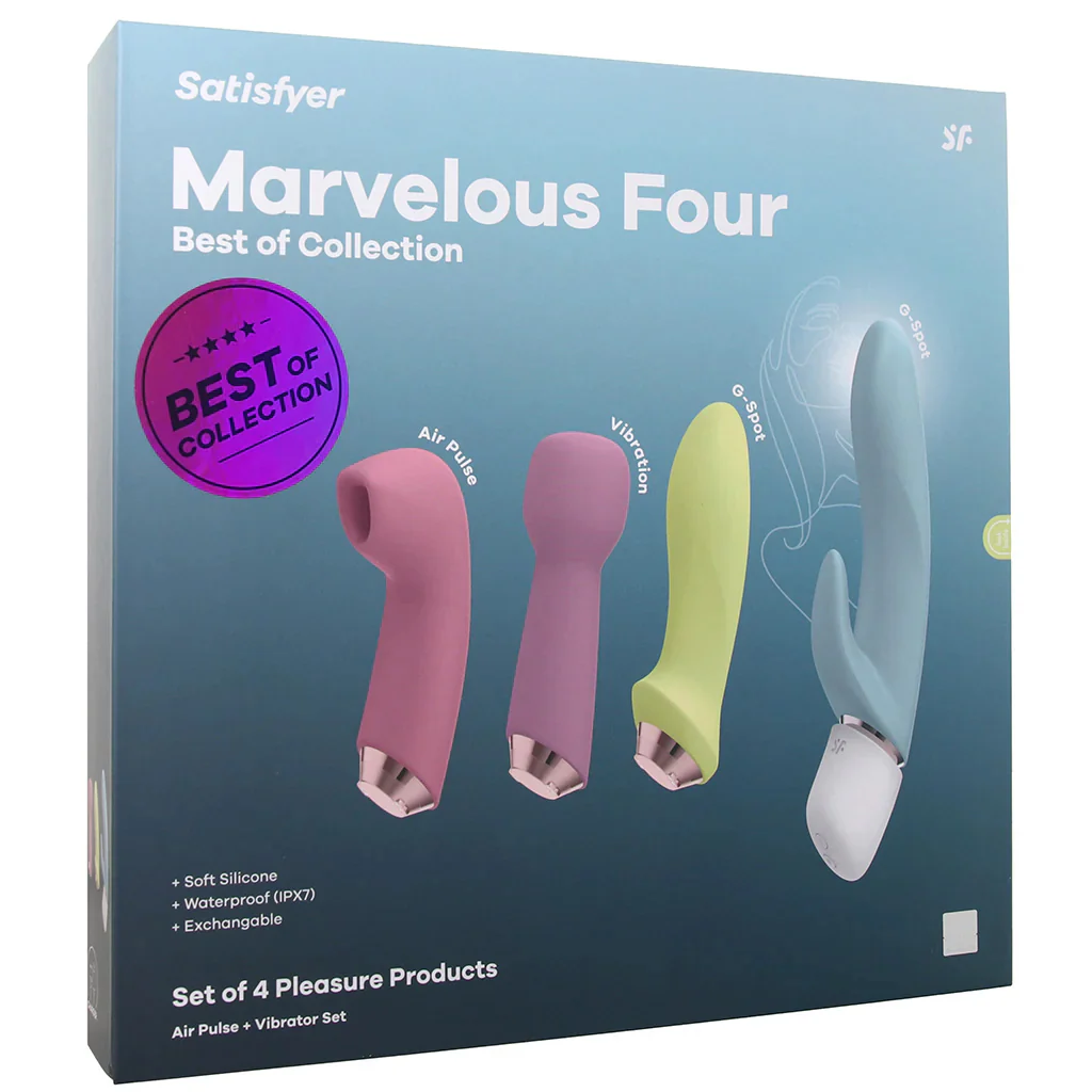 Satisfyer Marvelous Four Air Pulse + Vibe Set in Assorted - Image 9