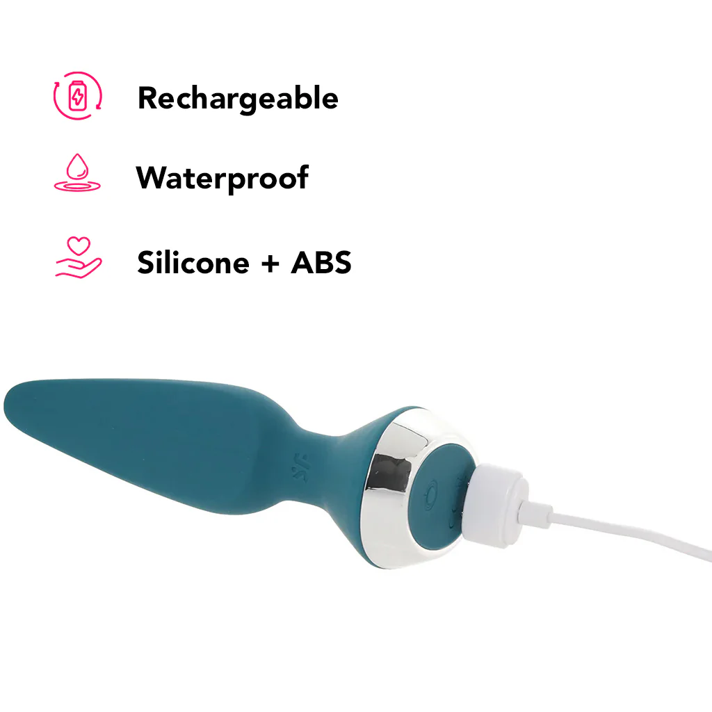 Satisfyer Plug-ilicious 1 Anal Vibe in Petrol - Image 7