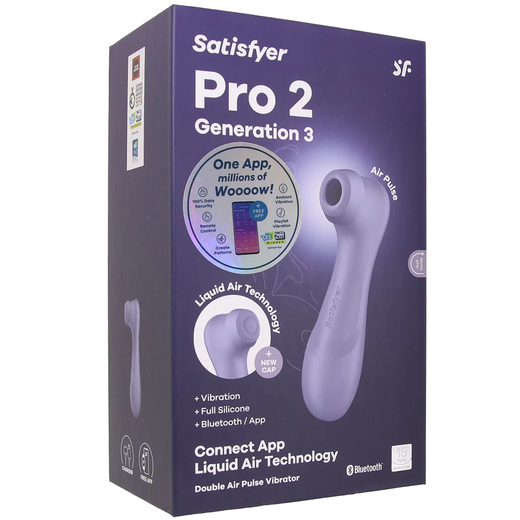 Satisfyer Pro 2 Gen 3 Double Air Pulse App Vibe in Lilac - Image 9