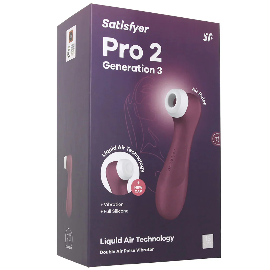 Satisfyer Pro 2 Gen 3 Double Air Pulse App Vibe in Wine - Image 9
