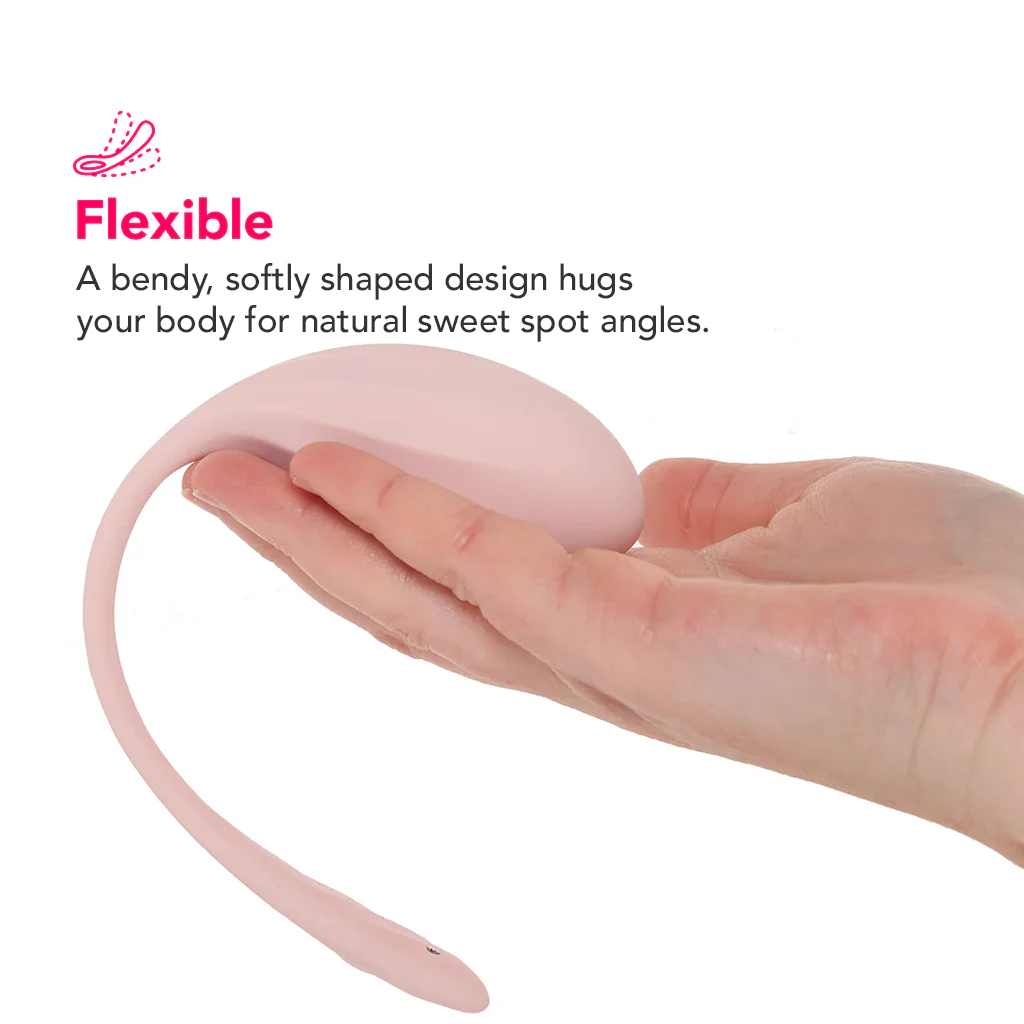 Satisfyer Ribbed Petal Wearable Vibe in Rose - Image 4
