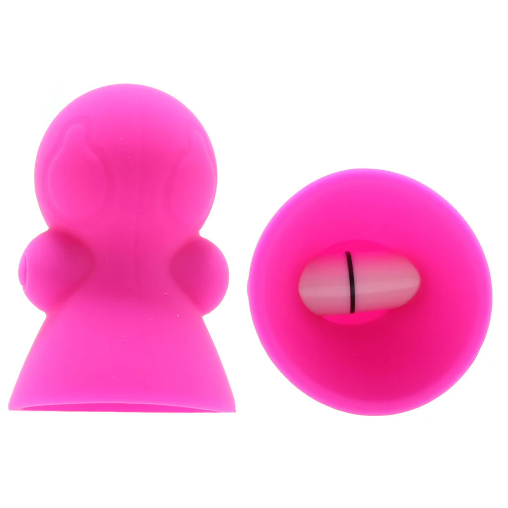 Seduce Me Vibrating Nipple Suckers in Pink - Image 2
