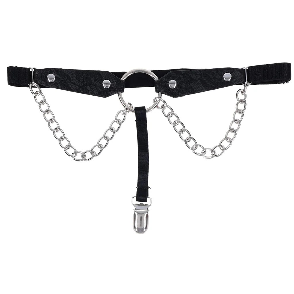 Sex & Mischief Chain Lace Garters - Image 6