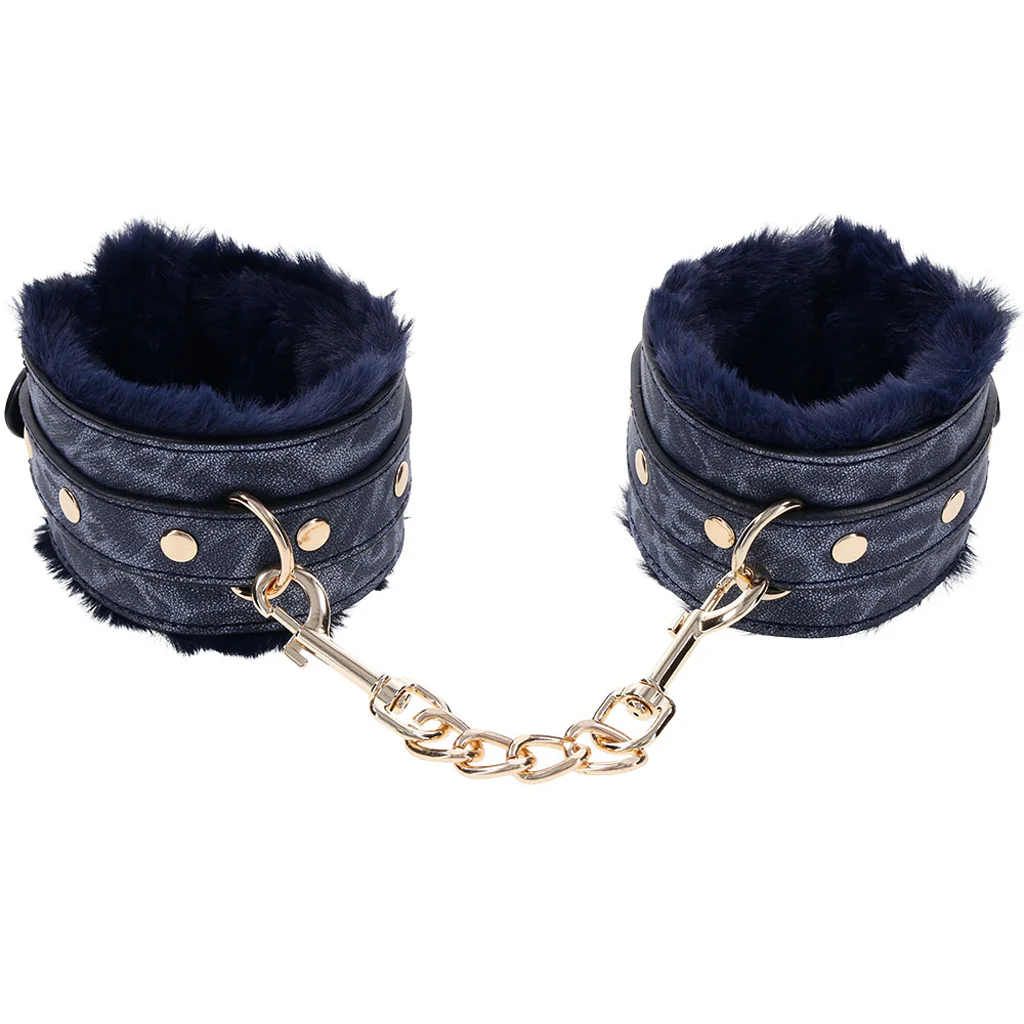 Sex & Mischief Cougar Fur Handcuffs - Image 4