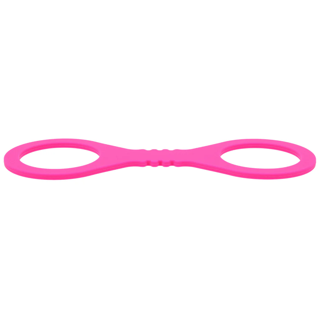 Sex & Mischief Hot Pink Silicone Cuffs in Small - Image 5