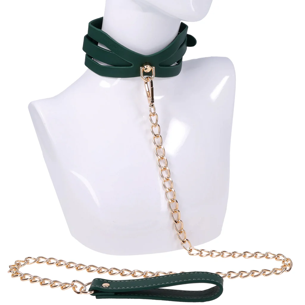 Sex & Mischief Indica Cutout Collar and Leash - Image 4