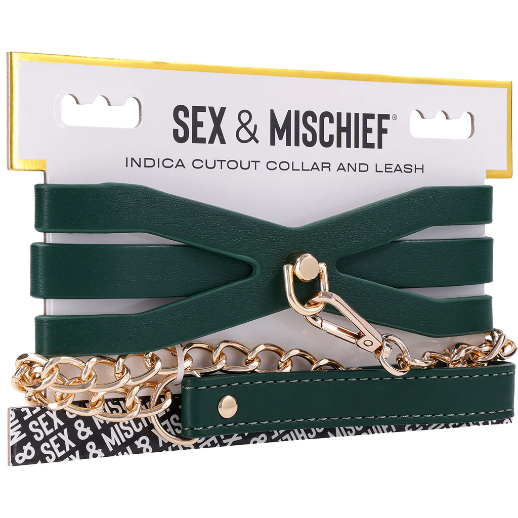 Sex & Mischief Indica Cutout Collar and Leash - Image 9