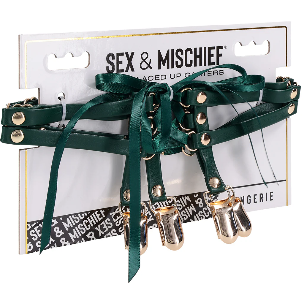 Sex & Mischief Indica Lace Up Garters - Image 9