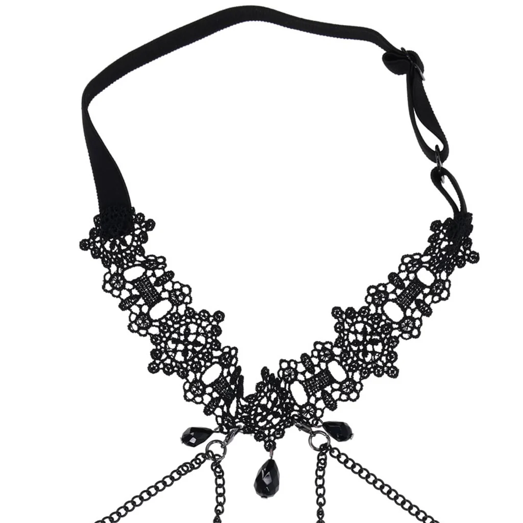 Sex & Mischief Lace Collar with Nipple Ties - Image 6