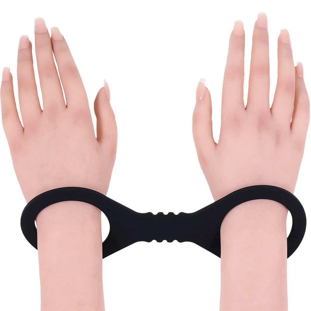Sex & Mischief Shadow Silicone Cuffs in Large - Image 3