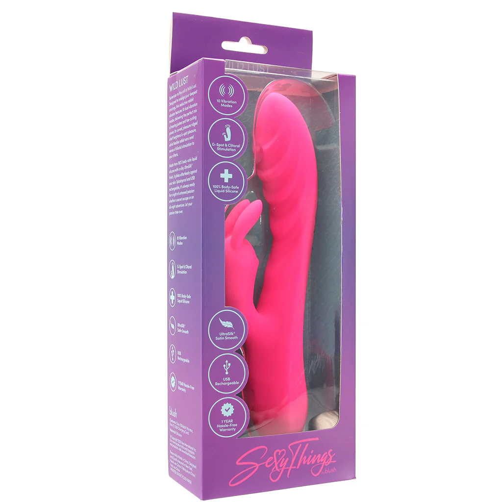 Sexy Things Wild Lust Ribbed Rabbit Vibe - Image 9