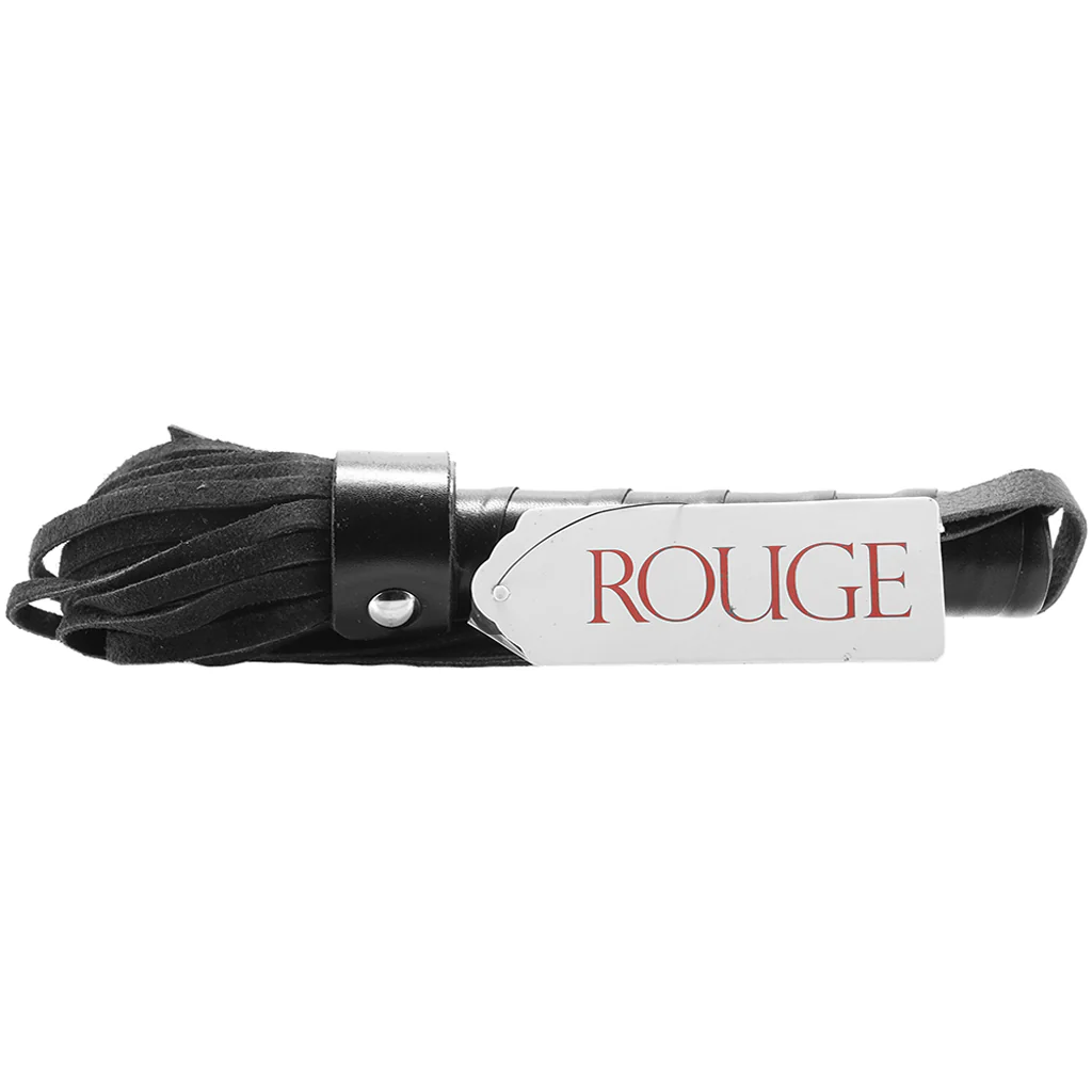 Short Suede Flogger in Black - Image 6