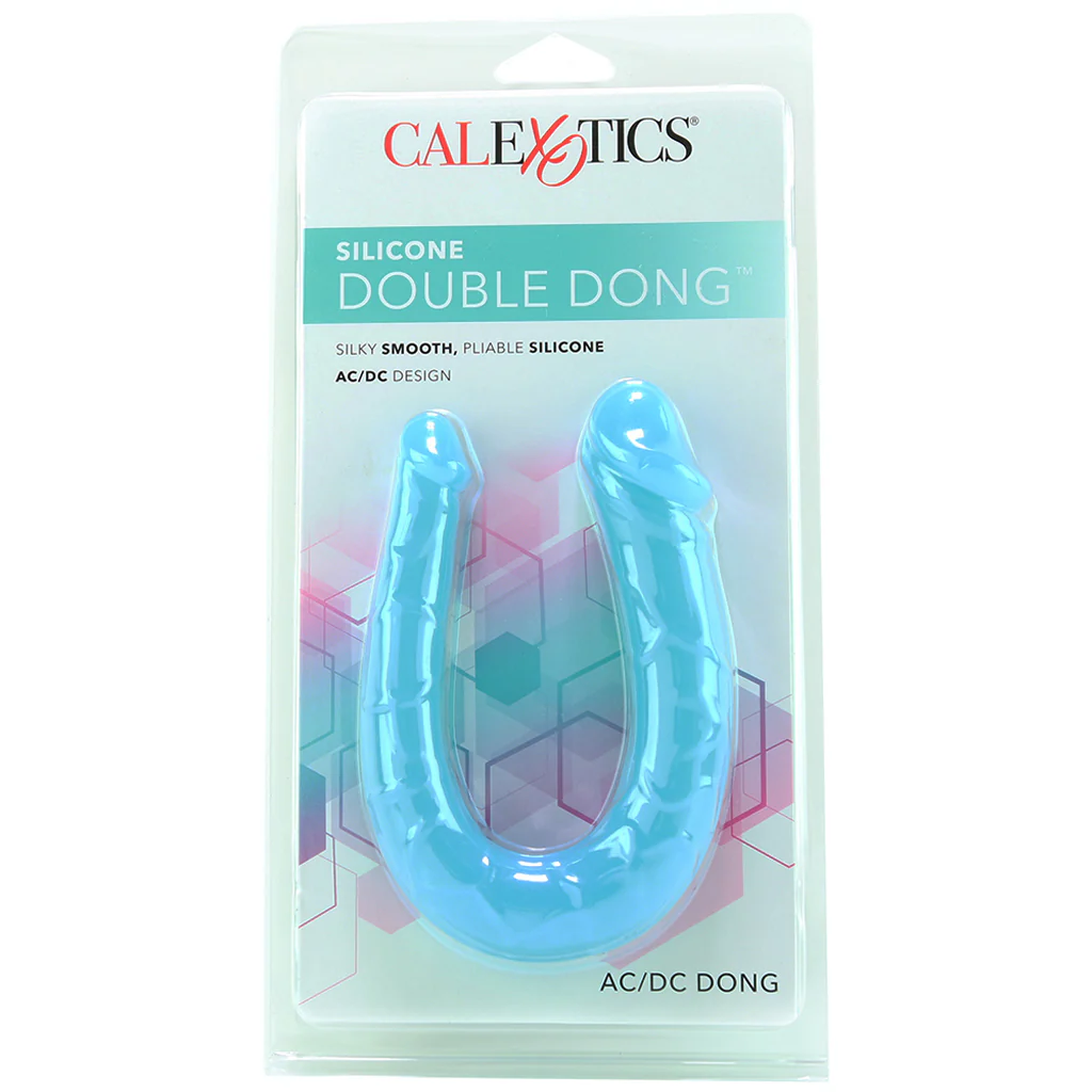 Silicone AC/DC Double Dildo in Teal - Image 6