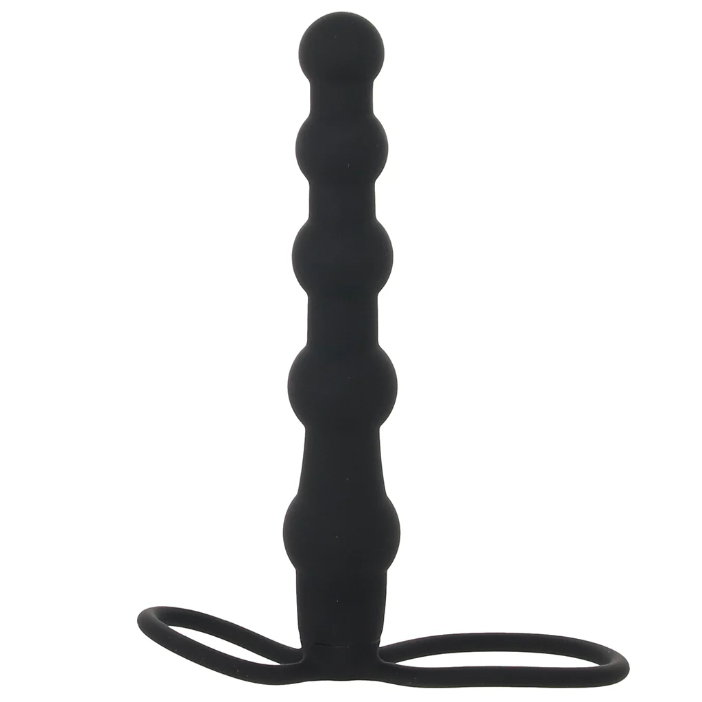 Silicone Beaded Double Rider in Black - Image 3