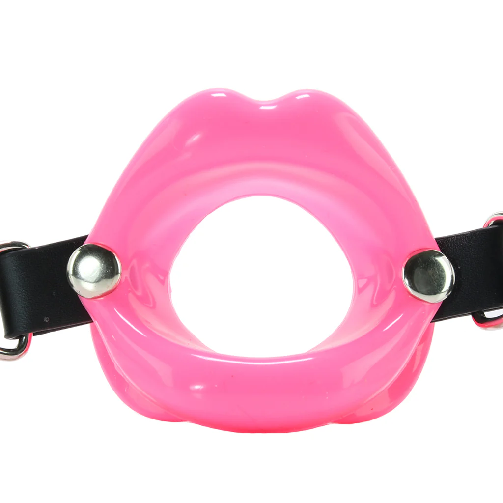 Silicone Lips Gag in Pink - Image 2