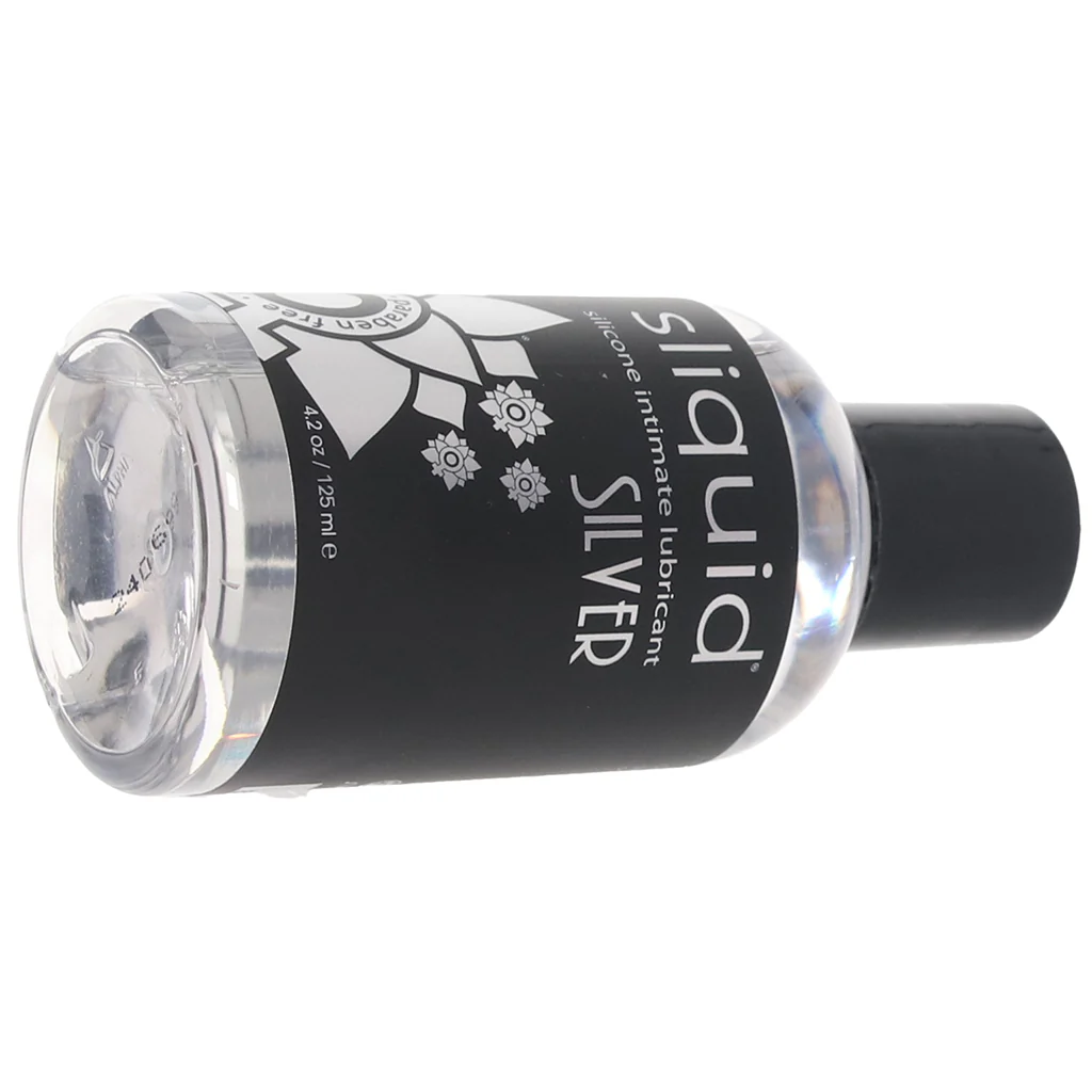 Silver Silicone Intimate Lubricant in 4.2oz/125ml - Image 5